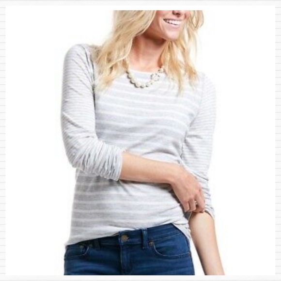 Athleta | Tops | Athleta Gray White 